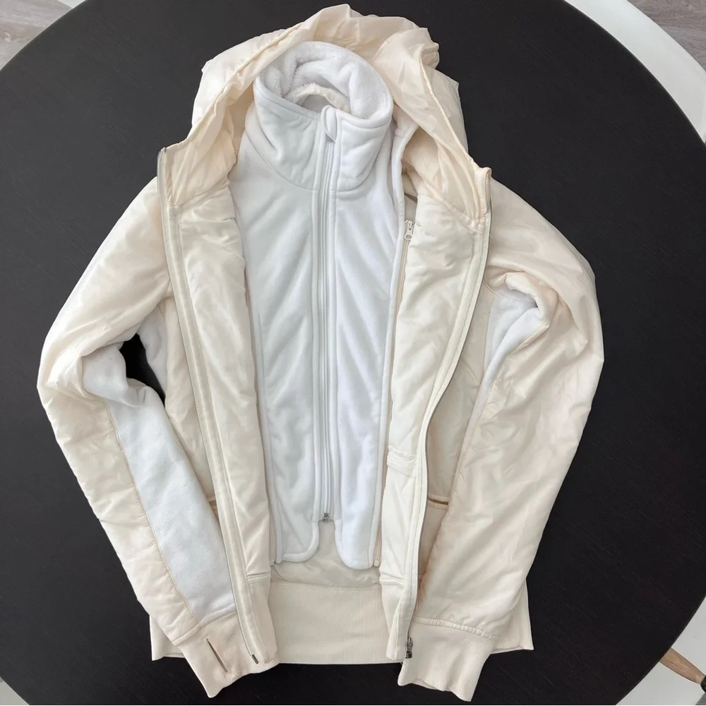 Special Edition Lululemon Uba Jacket/Hoodie in Cream - Picture 2 of 5